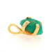 Yellow Gold Emerald Solitaire Pendant 18k Rough 15.30ct Organic