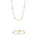 Mikimoto Akoya Pearls Station Necklace & Bracelet Set Yellow Gold 18k