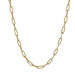 Yellow Gold Paperclip Chain Necklace 24 1/4" 14k Germany