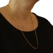 Yellow Gold Paperclip Chain Necklace 24 1/4" 14k Germany