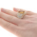 Yellow Gold Citrine Lemon Quartz Diamond Cocktail Ring 14k Emerald 6.62ctw Yellow Gold Citrine Lemon Quartz Diamond Cocktail Ring 14k Emerald 6.62ctw