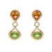 Rose Gold Citrine Peridot Teardrop Dangle Earrings 18k Pear 8.20ctw Rose Gold Citrine Peridot Teardrop Dangle Earrings 18k Pear 8.20ctw