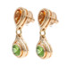 Rose Gold Citrine Peridot Teardrop Dangle Earrings 18k Pear 8.20ctw Rose Gold Citrine Peridot Teardrop Dangle Earrings 18k Pear 8.20ctw