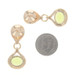 Rose Gold Citrine Peridot Teardrop Dangle Earrings 18k Pear 8.20ctw Rose Gold Citrine Peridot Teardrop Dangle Earrings 18k Pear 8.20ctw