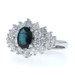 White Gold Sapphire Diamond Cluster Ring 14k Oval 2.06ctw White Gold Sapphire Diamond Cluster Ring 14k Oval 2.06ctw