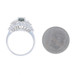 White Gold Sapphire Diamond Cluster Ring 14k Oval 2.06ctw White Gold Sapphire Diamond Cluster Ring 14k Oval 2.06ctw