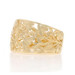 Yellow Gold Fleur De Lis Statement Band 14k Floral Ring Yellow Gold Fleur De Lis Statement Band 14k Floral Ring