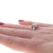 White Gold Diamond Square Cluster Halo Ring 14k Round Brilliant .50ctw White Gold Diamond Square Cluster Halo Ring 14k Round Brilliant .50ctw