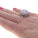 White Gold Jadeite Diamond Cocktail Ring 14k Oval Cabochon 20.09ctw Halo White Gold Jadeite Diamond Cocktail Ring 14k Oval Cabochon 20.09ctw Halo