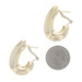 Yellow Gold Basket Weave J Hoop Earrings 14k Chunky Pierced Yellow Gold Basket Weave J Hoop Earrings 14k Chunky Pierced