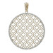 Yellow Gold Diamond Quatrefoil Stripe Pendant 14k Round Brilliant .50ctw Circle Yellow Gold Diamond Quatrefoil Stripe Pendant 14k Round Brilliant .50ctw Circle