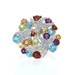 Yellow Gold Garnet Amethyst Peridot Starburst Cluster Ring 14k Round 2.28ctw Yellow Gold Garnet Amethyst Peridot Starburst Cluster Ring 14k Round 2.28ctw