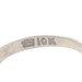 White Gold Art Deco Braid Child's Band 18k Rope Ring SZ 1 White Gold Art Deco Braid Child's Band 18k Rope Ring SZ 1