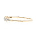 Yellow Gold Diamond Ribbon Hinged Bangle Bracelet 6 1/2" 10k Single .50ctw Wave Yellow Gold Diamond Ribbon Hinged Bangle Bracelet 6 1/2" 10k Single .50ctw Wave