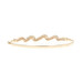 Yellow Gold Diamond Ribbon Hinged Bangle Bracelet 6 1/2" 10k Single .50ctw Wave Yellow Gold Diamond Ribbon Hinged Bangle Bracelet 6 1/2" 10k Single .50ctw Wave