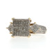 Yellow Gold Diamond Ring 10k Single Cut 1.00ctw Cluster