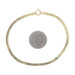 Yellow Gold Herringbone Chain Bracelet 7" 6 3/4" 14k