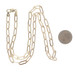 Yellow Gold Paperclip Chain Necklace 18" 10k