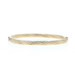 Yellow Gold Rope Twist Bangle Bracelet 6 3/4" 14k