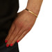 Yellow Gold Rope Twist Bangle Bracelet 6 3/4" 14k