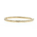 Yellow Gold Rope Twist Bangle Bracelet 6 3/4" 14k