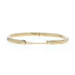 Yellow Gold Rope Twist Bangle Bracelet 6 3/4" 14k