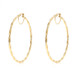 Yellow Gold Rope Twist Earrings 10k Pierced
