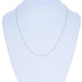 White Gold Wheat Chain Necklace 19" 14k Turkey