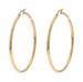 Yellow Gold Round Hoop Earrings - 14k Pierced RR1243