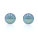 White Gold Cultured Tahitian Pearl Large Stud Earrings - 14k Pierced V3426