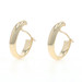 Yellow Gold Hoop Earrings 14k Pierced LX5615