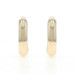 Yellow Gold Hoop Earrings 14k Pierced LX5615