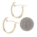 Yellow Gold Hoop Earrings 14k Pierced LX5615