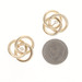 Yellow Gold Circle Trio Stud Earring Enhancers 14k Love Stud Jackets