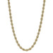 Yellow Gold Rope Chain Necklace 24 1/4" 10k