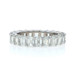White Gold Diamond Eternity Wedding Band 18k Emerald 5.50ctw Anniversary Ring 9