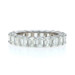 White Gold Diamond Eternity Wedding Band 18k Emerald 5.50ctw Anniversary Ring 9