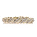 Yellow Gold Diamond Link Bracelet 7 3/4" 14k Single & Baguette 5.00ctw