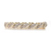 Yellow Gold Diamond Link Bracelet 7 3/4" 14k Single & Baguette 5.00ctw