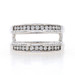 White Gold Diamond Enhancer Wedding Band - 14k Round .50ctw Wrap Jacket Ring