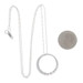 White Gold Diamond Graduated Journey Necklace 18" 14k Round .50ctw Love Circle