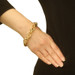 Yellow Gold Fancy Link Chain Bracelet 8" - 14k Italy