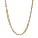 Yellow Gold Fancy Diamond Cut Bead Chain Triple Strand Necklace 18 1/4" - 14k