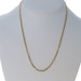 Yellow Gold Fancy Diamond Cut Bead Chain Triple Strand Necklace 18 1/4" - 14k