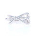 Tiffany & Co. Bow Diamond Band - White Gold 18k Round Brilliant Ribbon Ring