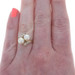 Yellow Gold Cultured Akoya Pearl Art Deco Bypass Ring - 14k Two-Stone Vintage