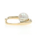 Yellow Gold Cultured Akoya Pearl Diamond Pendant - 14k .10ctw