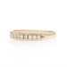 Yellow Gold Diamond Men's Wedding Band - 14k Rd .24ctw Channel Set Milgrain Ring
