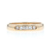 Yellow Gold Diamond Wedding Band - 14k Round .25ctw FIve-Stone Channel Set Ring