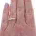 Yellow Gold Diamond Wedding Band - 14k Round .25ctw FIve-Stone Channel Set Ring